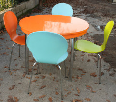 Table formica et chaises 1980