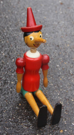 Pinocchio, marionette articulée, début 60'