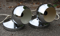 Lampe "Eye Ball" finition miroir Vintage années 60-70's, authentique /XXème