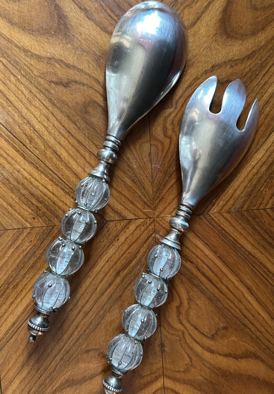 Buffet formica haut, vintage, jaune et blanc, années 60