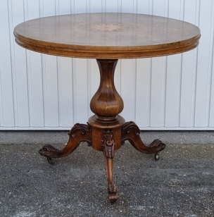 Table circulaire victorienne, Robson and son, XIXème s.
