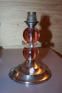 Pied de lampe style adnet, vers 1950