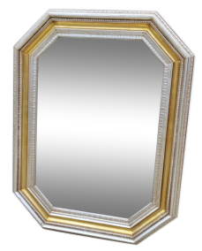 Miroir octogonale à frise d'ove, années 20