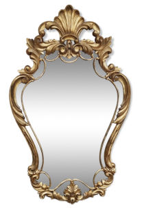 miroir porte armoire ancienne, années 50