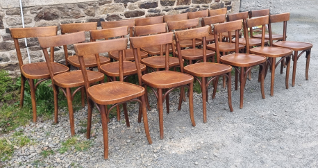 BROC & Co : chaises bistrot vintage en bois, thonet, Baumann, fischel,  style bistrot