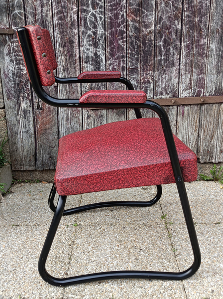 galette de chaises, carrée, rouge, chalet, campagne