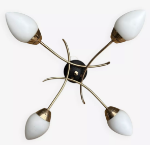 Paire d'appliques vintage années ARLUS 1950.
