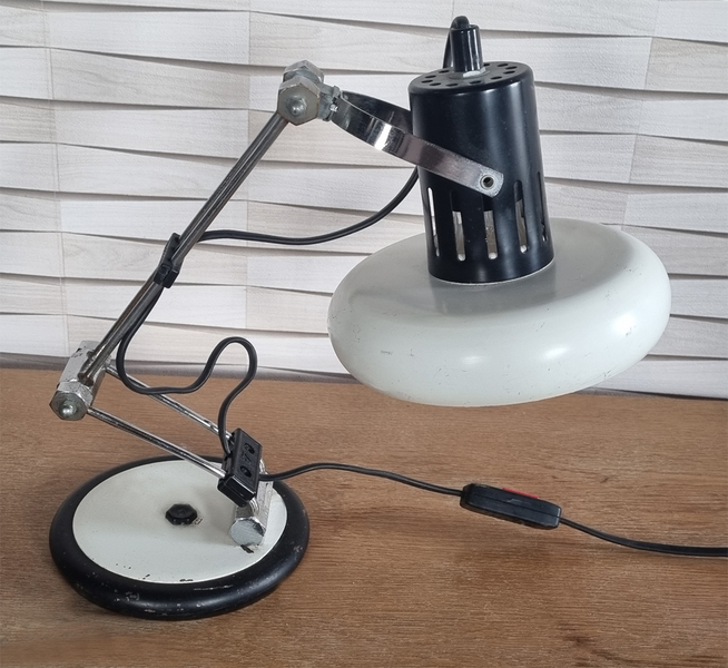 Lampe de bureau vintage articulée orange – DECO & CREA