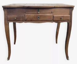 Coiffeuse française, bois massif, XVIII ème s, style louis XV