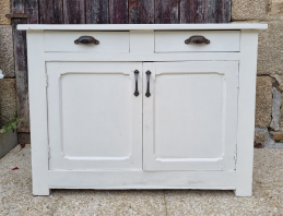 Buffet bas parisien vintage en bois