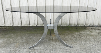 Table design Gasteno Renaldi vintage années 70 produit par Roche Bobois