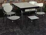 cuisine formica vintage années 60, jaune pâle
