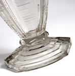 vase moderniste verre moulé années 50