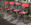 table et chaises formica rouge, vintage