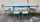 table et chaises formica bleu et gris, MDJ, vintage, années 60