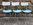 table et chaises formica bleu et gris, MDJ, vintage, années 60