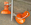 lustre 3 spots directionnels et orientables, vintage, années 70, orange