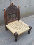 Paire de chaises basses marocaine ancienne