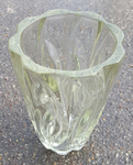 grand vase vintage, années 50, verre