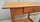 table bureau vintage années 40, bois doré