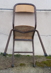 Deux chaises écoliers hautes, vintage, années 60