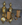 Paire appliques bronze massif, bougies, vintage, années 50