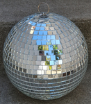 Boule à facettes miroir vintage années 80, soirées disco