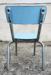 chaise d'écolier Formica, vintage, années 50