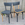 ensemble de 4 chaises de bistrot BAUMANN revisitées bois brut et noir mat, vintage