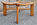 Table basse design scandinave, bois massif et verre, vintage, années 70