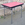 Table formica rose framboise, vintage, années 50