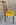 Paire de chaises Louis Philippe, bois et velours ocre jaune, vintage, années 60
