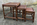 Ensemble de 3 tables gigogne, bambou, vintage, années 80
