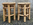Duo de portes plante, bouts de canapé, bambou, vintage, années 60