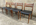 Quatre chaises teck et sky noir, esprit scandinave, vintage, années 60