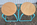 Paire de tabourets ronds, industriels, bois et métal, vintage