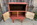 Table de chevet Art Déco,  terracota,  années 30 / 40