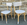 Ensemble table et 4 chaises, relooké, vintage.