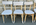 Ensemble table et 4 chaises, relooké, vintage.