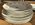 Lot de 6 assiettes plates, petites assiettes porcelaine, Masset et Surget, Berry. 