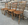 Ensemble de 4 chaises de bistrot en bois chêne moyen, vintage
