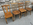 Ensemble de 4 chaises de bistrot en bois chêne moyen, vintage