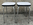 Table formica blanche, ses 4 chaises et ses deux tabourets, vintage années 70.