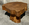 Table basse brutaliste chêne massif, tree trunk