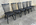 Lot 6 chaises Baumann Tacoma noires vintage années 60