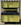Superbe buffet, 3 portes, jaune et noir, vintage, années 70