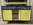 Superbe buffet, 3 portes, jaune et noir, vintage, années 70