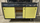 Superbe buffet, 3 portes, jaune et noir, vintage, années 70