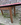 Table formica, bois massif et rouge / rose, années 50