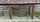 Table formica, bois massif et rouge / rose, années 50